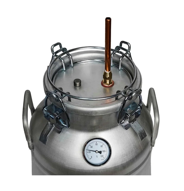 دماسنج دستگاه تقطیر خانگی 32 لیتری با کندانسور برقی و پک ویژه